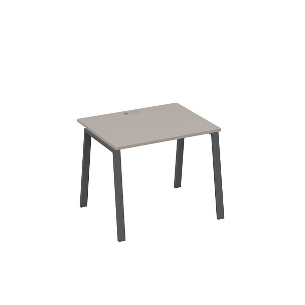 Стол письменный на металлокаркасе TRE A4 А4 Б3 022 БП мокко премиум / металлокаркас антрацит - Вид 1