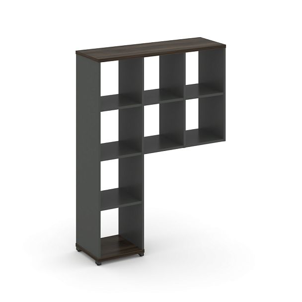 Concept Надставка высокая CN.NV-001 Дуб Мали/Антрацит/Металл Антрацит 1099*350*1486 - Вид 1