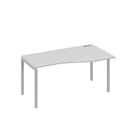 Стол эргономичный правый "Техно" на металлокаркасе DUE A4 А4 Б2 066 БП серый / металлокаркас серый - Фото предпросмотра