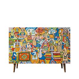 Комод Berber две дверки 1 принт арт BB04/Print_01 - Фото предпросмотра