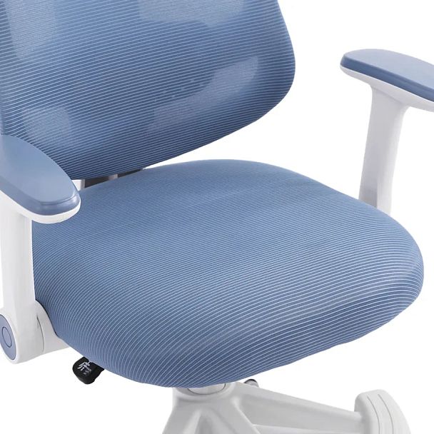Кресло детское с подставкой для ног BRABIX KIDS "MG-215", сетка/ткань TW, голубое, 533312 - Вид 9