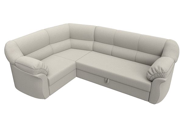 Диван угловой Карнелла левый угол Рогожка бежевый - Вид 5