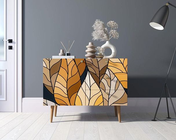 Комод Berber три ящика и дверка 08 принт арт BB34/Print_08 - Вид 4