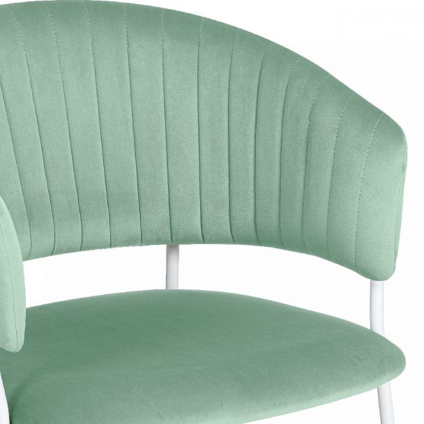 Комплект кухонных стульев Даксон мятный велюр/белый, 4 шт. - Вид 8