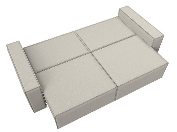 Диван прямой Куба Рогожка бежевый - Вид 10