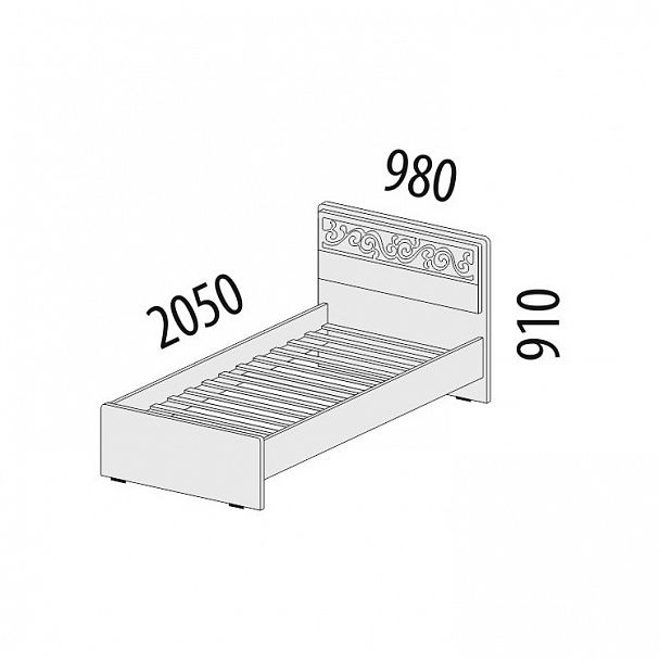 Кровать "Тиффани" 93.04 - Вид 2