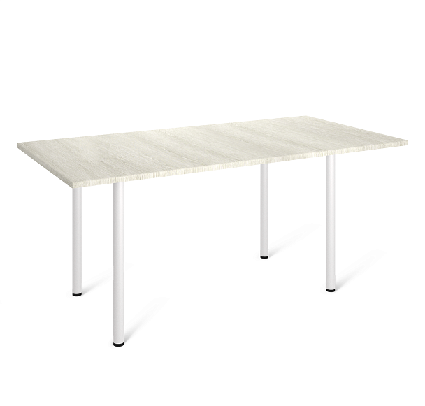 Стол Sheffilton SHT-TU66/120/80 МДФ белый/онтарио - Вид 2