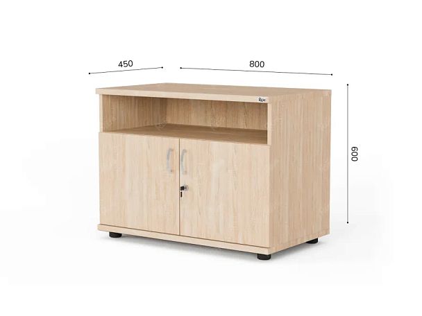 ЛАЙТ / LIGHT RLG018-80x45 Тумба под оргтехнику 80x45x60 Дуб Сонома - Вид 3
