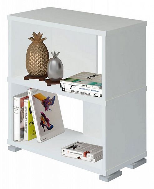 Стеллаж книжный Домино нельсон СБ-10_2 Белый - Вид 2