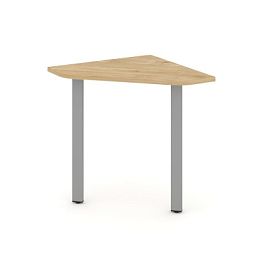 Стайл Проджект Угловой элемент стола SN-6.USP-021 Тиквуд Светлый/Металл Серый 800*800*750 - Фото предпросмотра