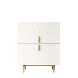 Большой комод с четырьмя дверками Line LN03/GR1/beige - Фото предпросмотра