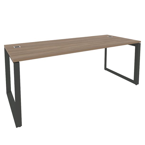 Onix Direct Стол рабочий руководителя на О-образном м/к O.MO-SRR-6.8 Дуб аризона/Антрацит металл 1980*800*750 - Вид 1