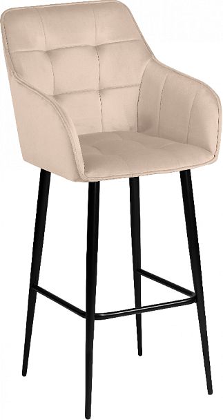 Комплект барных поворотных кресел Мони К, Confetti cream/черный, 2 шт. - Вид 4