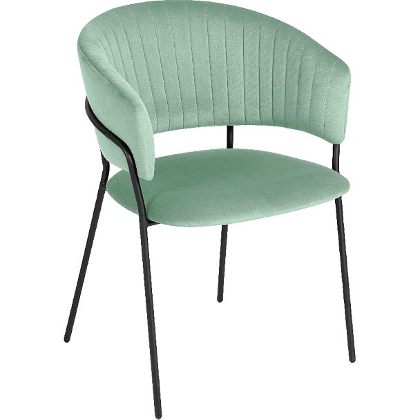 Комплект кухонных стульев Даксон мятный велюр/черный, 2 шт. - Вид 3