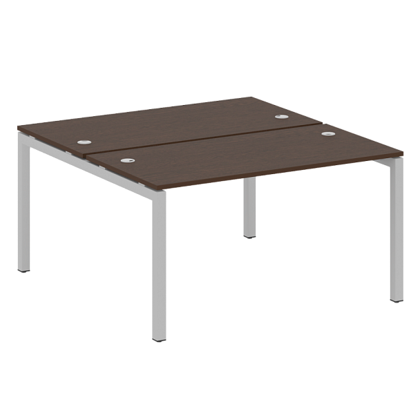 Metal System Quattro Р. ст. на П-образном м/к 50БП.РАС-СП-2.3 Венге/Серый металл 1400*1475*750 - Вид 1