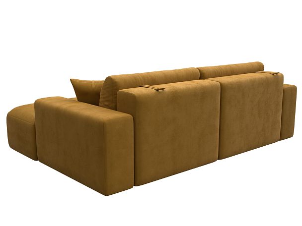 Диван угловой Лига-036 НПБ Классик правый угол Велюр желтый - Вид 6