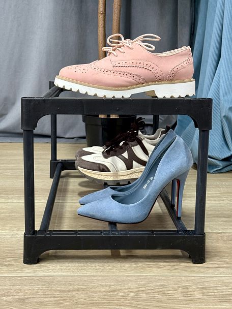 Полка для обуви Sheffilton SHT-SR3-P черный/черный - Вид 5