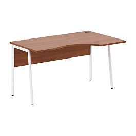 Стол прямой СА-2P(R) Орех Французский/Белый 1400х900х755 IMAGO PLUS - Фото предпросмотра