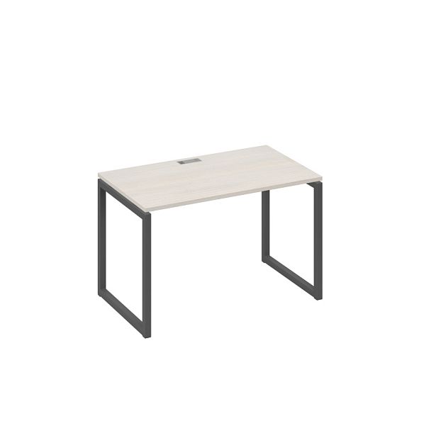 Стол письменный на металлокаркасе QUATTRO A4 А4 Б4 013 БП дуб / металлокаркас антрацит - Вид 1