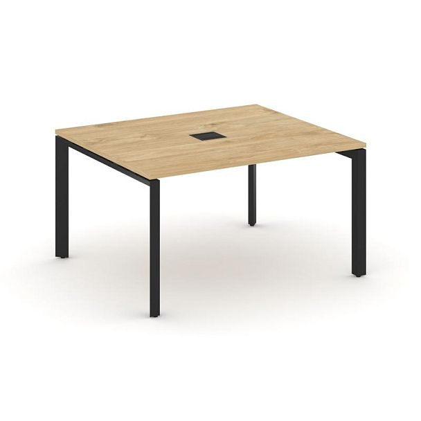 Style Project Next Стол переговорный SN-59P.SPRG-032 Тиквуд Светлый/Металл Черный 1180*1180*750 - Вид 1