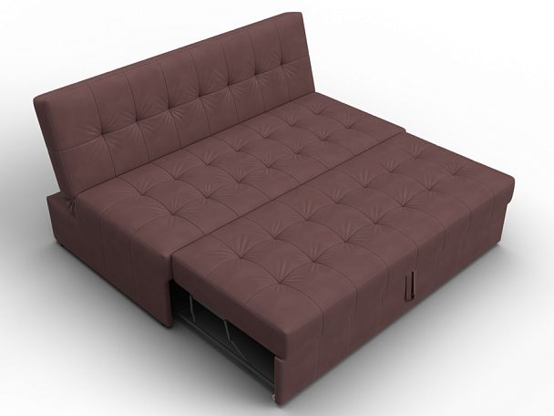Диван прямой Лига-107 (160) Замша бордовый - Вид 7
