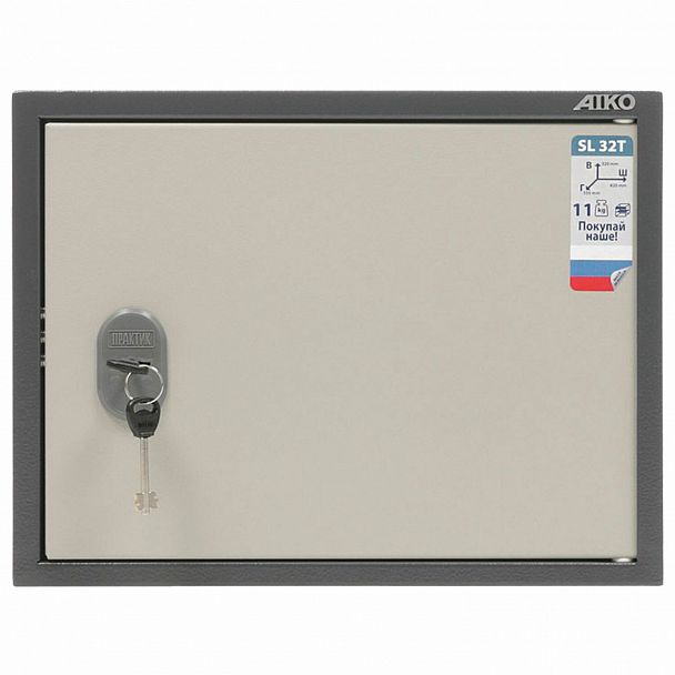Шкаф металлический для документов AIKO "SL-32Т" ГРАФИТ, 320х420х350 мм, 11 кг, S10799030502 - Вид 4