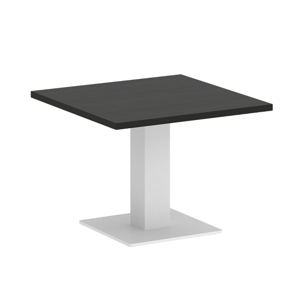 Home Office Стол журнальный квадратный VR.SP-5-60.2G Суар тёмный/Белый металл 600*600*450 - Вид 1
