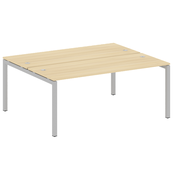 Metal System Quattro Р. ст. на П-образном м/к 50БП.РАС-СП-2.5 Акация/Серый металл 1800*1475*750 - Вид 1