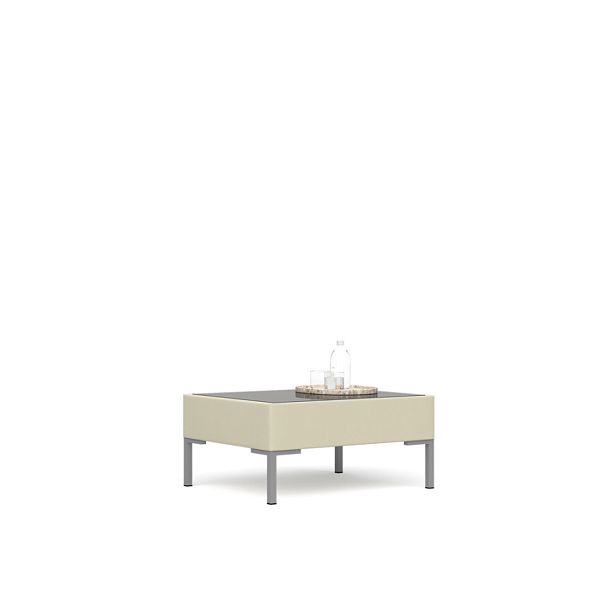 Стол журнальный со стеклом Сиеста Si/stol/cn1112 бежевый - Вид 1