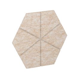 AcustiX Настенная панель шестигранная (6 лучей) VE.NP-6G6L-100 Крем-брюле 200*173*12
(сторона 100мм) - Фото предпросмотра