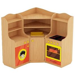 Уголок-кухня Аленушка, бук - Фото предпросмотра