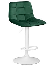 Стул барный DOBRIN TAILOR WHITE (зеленый велюр (MJ9-88)) - Фото предпросмотра