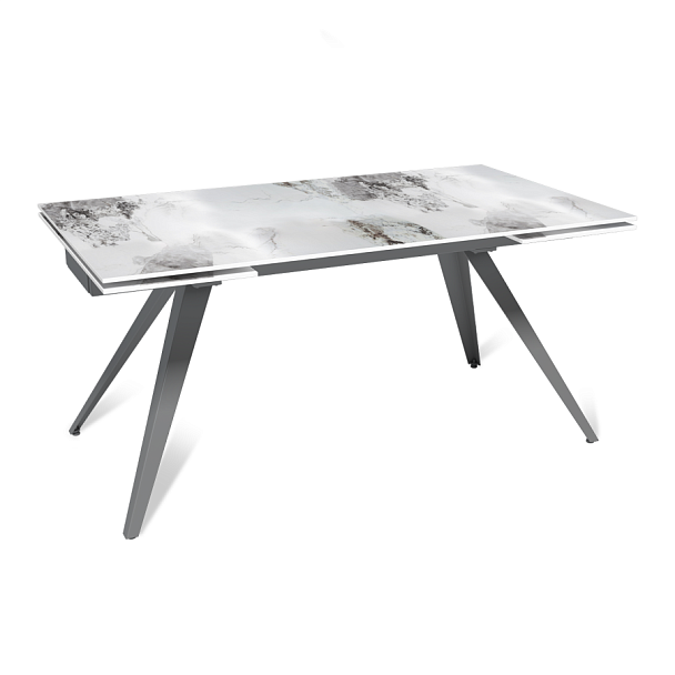 Стол раскладной Asti (160+40+40), керамика глянцевая Calacatta - Вид 1