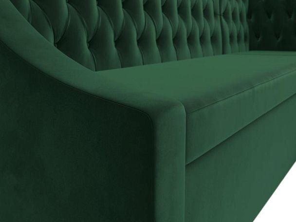 Кухонный угловой диван Мерлин правый (полностью велюр зеленый) - Вид 5