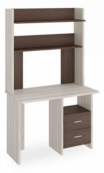 Стол компьютерный Домино Lite СКЛ-Прям100+НКЛХ-100 Карамель/Шамони - Вид 1