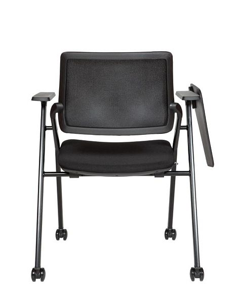 Стул / Step M+R / черный пластик / черная сетка / черная ткань/ пюпитр/ролики - Вид 5