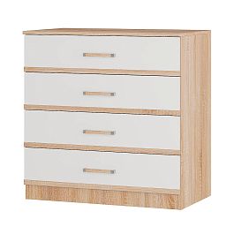 "Сакура" комод (850х866х500) дуб сонома/белый - Фото предпросмотра