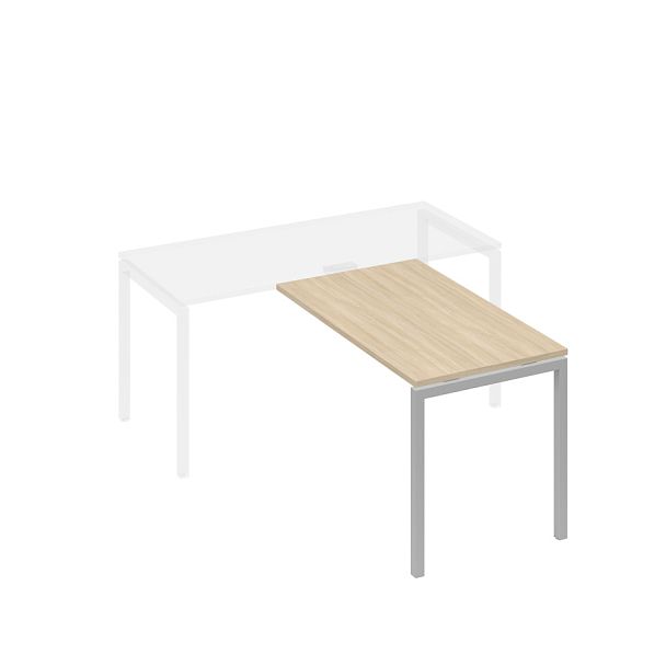 Брифинг-приставка каркас DUE металлический A4 А4 Б2 074 БП дуб скандинавский / металлокаркас серый - Вид 1