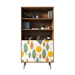 Стеллаж с дверками Berber принт 30 арт BB26/Print_30 - Фото предпросмотра