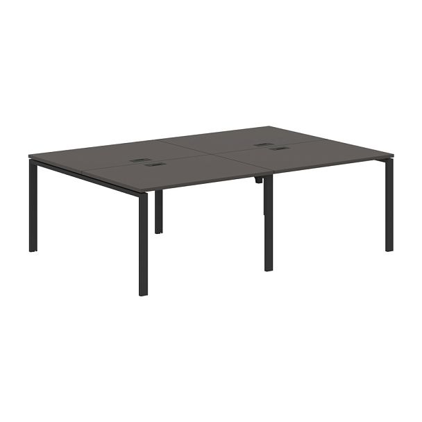 Стол 4-х местный EUWST 2316 Мокко/Черный 2326х1606х750 EDIS - Вид 1