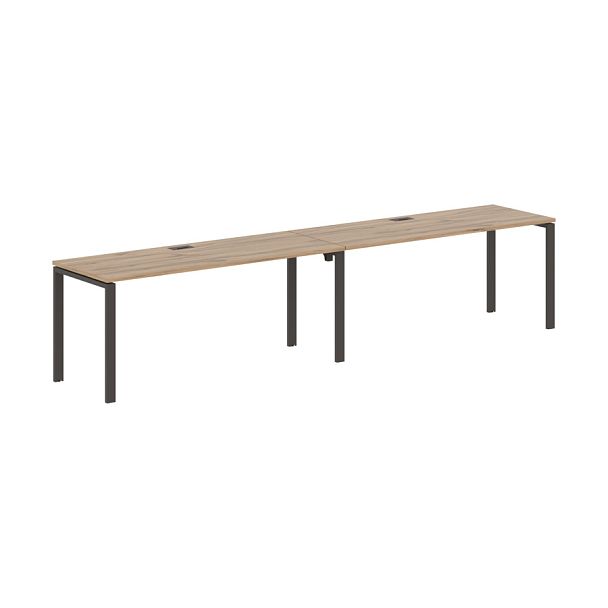 Стол 2-х местный EUWST 3567 Дуб Денвер светлый/Мокко 3526х670х750 EDIS - Вид 1