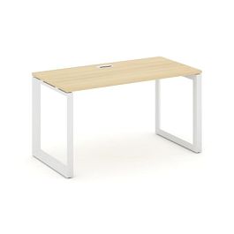 Style Project Next Стол письменный SN-59O.SP-011 Акация Лорка/Металл Белый/Белый Заглушка 980*700*750 - Фото предпросмотра