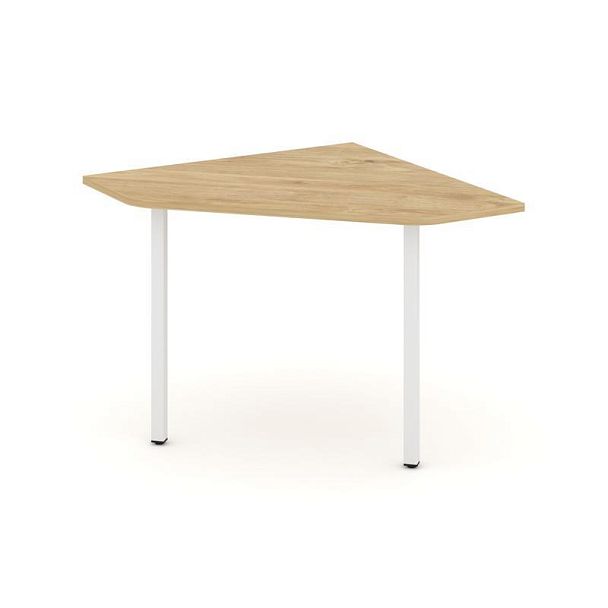 Стайл Проджект Угловой элемент перег. стола SN-4.UPRG-001 Тиквуд Светлый/Металл Белый 980*980*750 - Вид 1