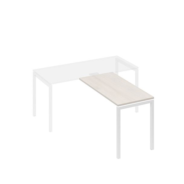 Брифинг-приставка металлокаркас DUE A4 А4 Б2 072 БП дуб / металлокаркас белый - Вид 1