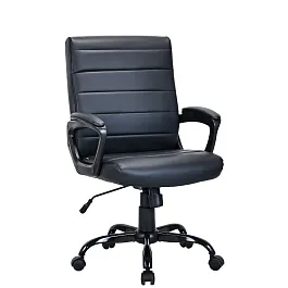 Кресло BRABIX "Win MG-353", кожзаменитель, разборное пятилучие, черное, 532981 - Фото предпросмотра