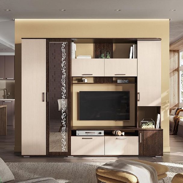 Гостиная Софи ЛДСП венге/дуб белфорт - Вид 3