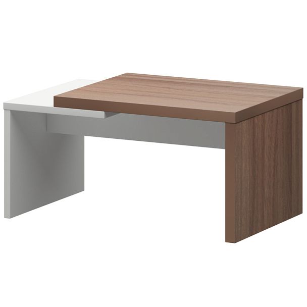 Стол журнальный KZH-09 Темный шимо/Белый 900x550x450 Кортез - Вид 1