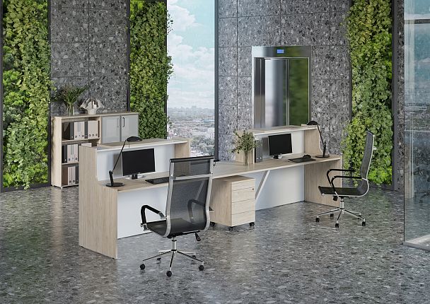 Модуль прямой высокий 980 "Onix" О.R-MP.V-98C тиквуд темный - Вид 6