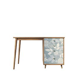 Стол рабочий Berber принт 39 с одной тумбой арт BB31/Print_39 - Фото предпросмотра