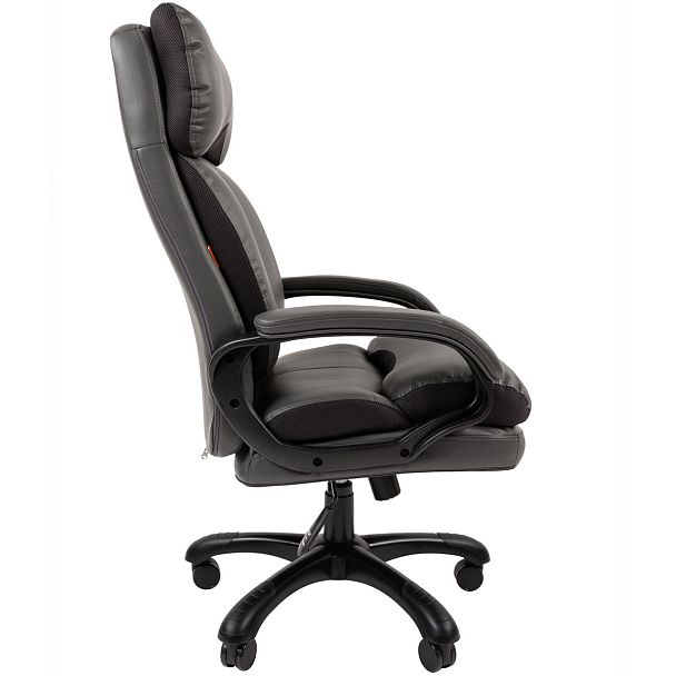 Кресло CHAIRMAN 505, экокожа, серый - Вид 4